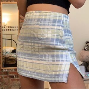 Plaid mini skirt